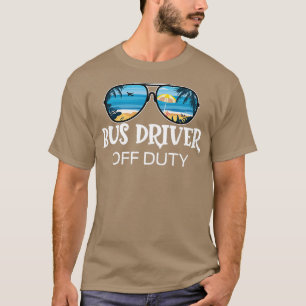 T-shirt Chauffeur d'autobus scolaire jaune hors service Pl