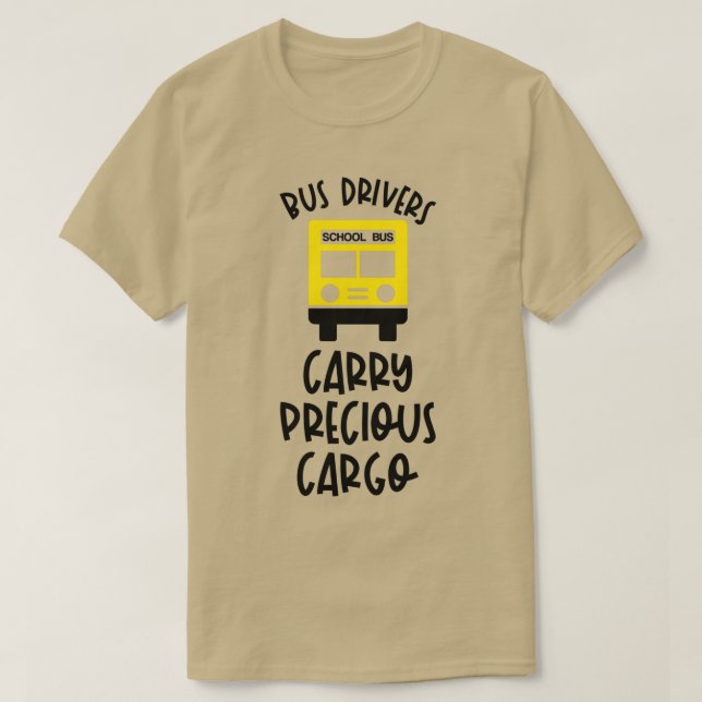 T-shirt Chauffeur de bus amusant Chauffeur de bus scolaire (Design devant)