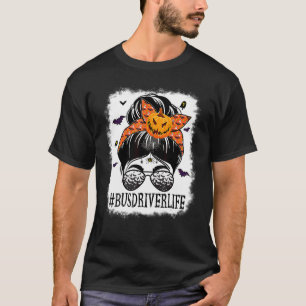 T-shirt Chauffeur de Bus Chignon Décoiffé Citrouille Fanto