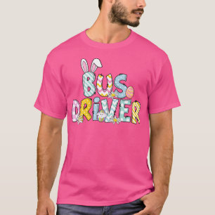 T-shirt Chauffeur de bus de l'école de Bunny mignonne Vie 