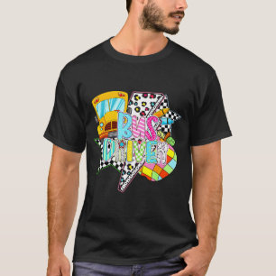 T-shirt Chauffeur de Bus Lumineux Retour à l'École Heureux