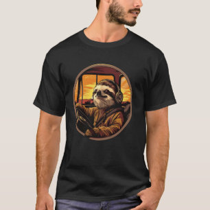 T-shirt Chauffeur de Bus Paresseux Drôle de Paresseux