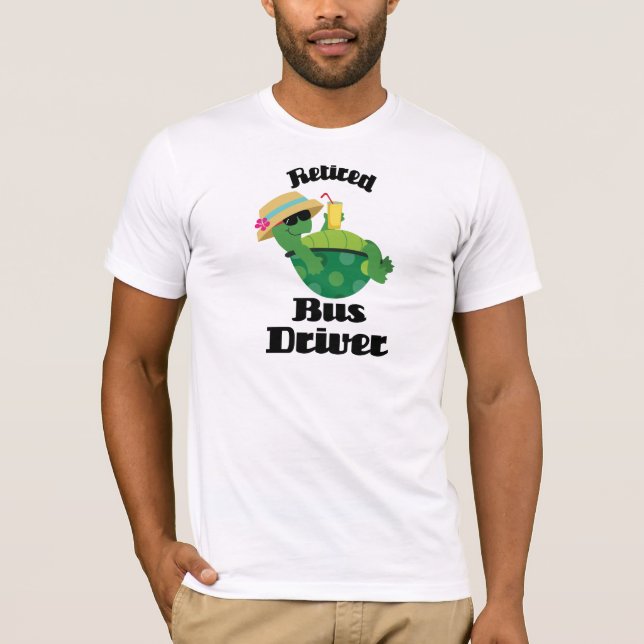 T-shirt Chauffeur de bus retiré (tortue) (Devant)
