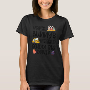 T-shirt Chauffeur de bus scolaire préféré de chaque lapin