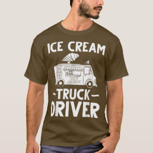 T-shirt Chauffeur de camion à glace à crème glacée Van Man