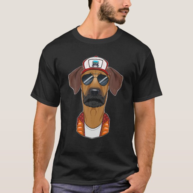 T-shirt Chauffeur de camion Chien I Rhodesian Ridgeback (Devant)