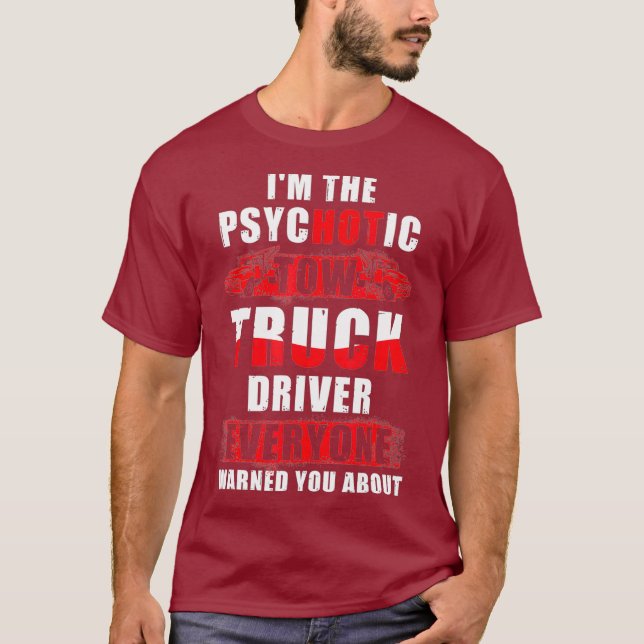 T-shirt Chauffeur de camion de remorque cadeau de camion c (Devant)