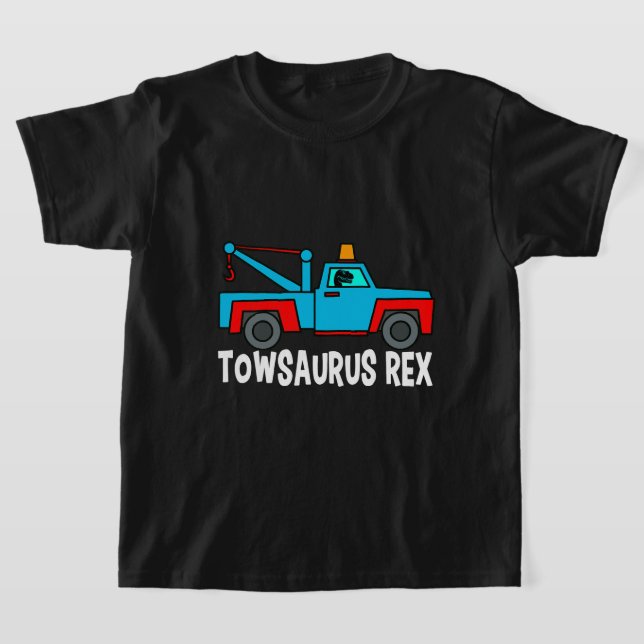 T-shirt Chauffeur de camion de remorque TRex Dinosaur véhi (Poser)