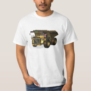 T-shirt Chauffeur de camion de vidage géant Santa Claus
