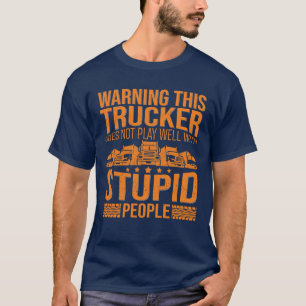 T-shirt Chauffeur De Camion Drôle Camion Trucker Dit Big R