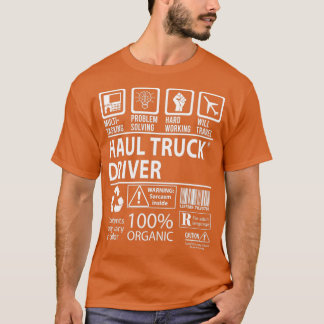 T-shirt Chauffeur de camion Haul multitâche objet cadeau d