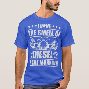T-shirt Chauffeur De Camion Nouveauté J'Aime L'Odeur Du Di
