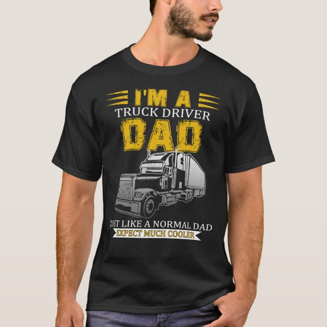 T-shirt chauffeur de camion père (Devant)