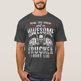 T-shirt Chauffeur De Camion Vintage Maintenant Vous Savez
