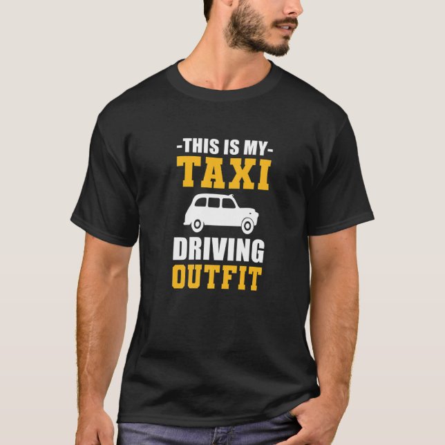 T-shirt Chauffeur de chauffeur de taxi (Devant)