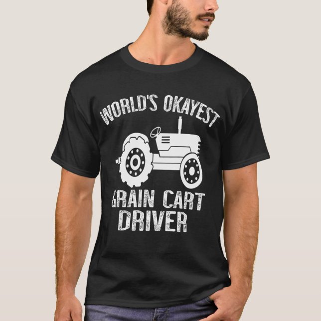 T-shirt Chauffeur de panier à céréales le plus Okayest au  (Devant)