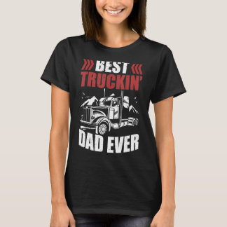 T-shirt Chauffeur de remorque Meilleur Camion Papa Jamais 