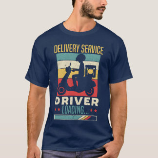 T-shirt Chauffeur de service de livraison coursier livreur