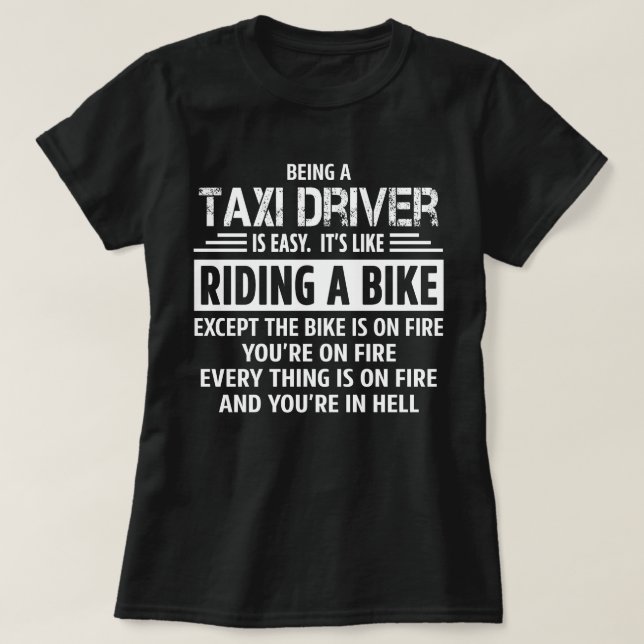 T-shirt chauffeur de taxi (Design devant)