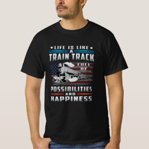 T-shirt Chauffeur de train Locomotive Trains ferroviaires 