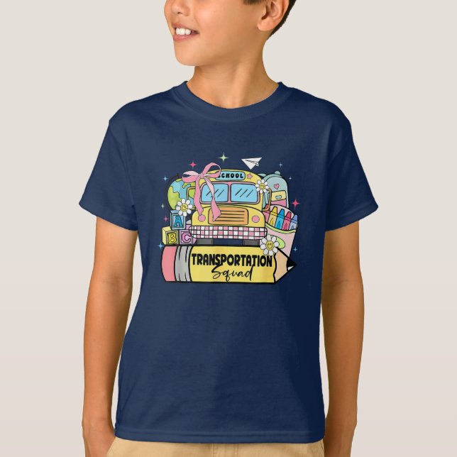 T-shirt Chauffeur Funny De Bus À L'École Retour À L'École (Devant)