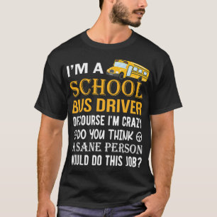 T-shirt Chauffeur Funny De Bus À L'École Retour À L'École