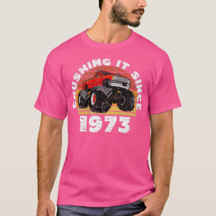 T-shirt Chauffeur Monster De Camion L'Écrasant Depuis 1973