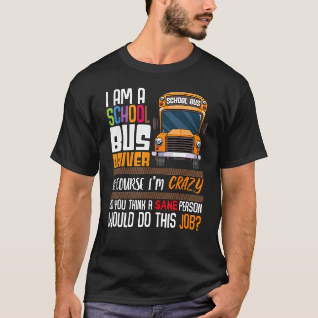 T-shirt Chauffeur Passion Bus Humour Profession sarcastiqu (Devant)