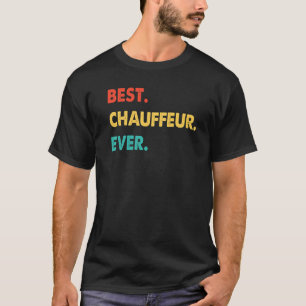 T-shirt Chauffeur Profession Rétro Meilleur Chauffeur Jama