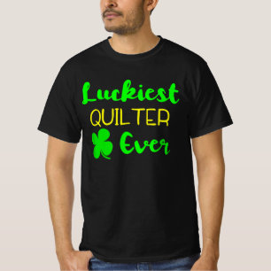 T-shirt Chauffeur Quilter Jamais Patricks Jour Irlandais Q