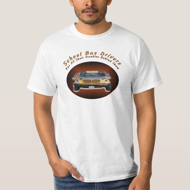 T-shirt Chauffeurs d'autobus scolaire (Devant)