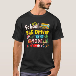 T-shirt Chauffeurs D'Autocars De L'École Dernier Jour De L
