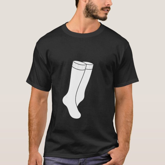 T-shirt Chaussette minimaliste (Devant)