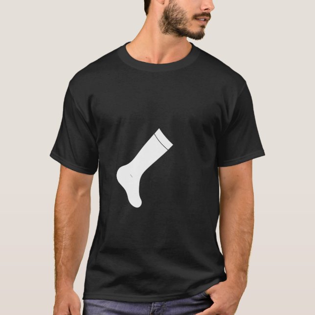 T-shirt Chaussette minimaliste 1 (Devant)