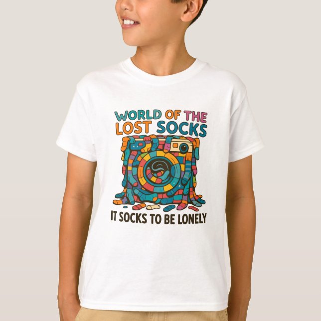 T-shirt Chaussettes Danoises Drôle Monde Manquant Mais Pas (Devant)