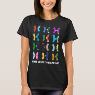 T-shirt Chaussettes de la Journée mondiale du syndrome de