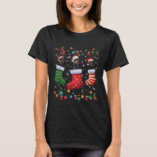 T-shirt Chaussettes de Noël Doberman Drôle Noël Pyjama Chi