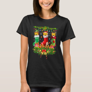 T-shirt Chaussettes de Noël Guépard X Mas Lumières Pyjama
