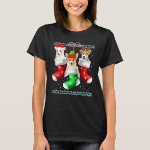 T-shirt Chaussettes de Noël pour chien Corgi Pyjama de Noë