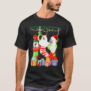 T-shirt Chaussettes de Noël pour chien Esquimau américain 