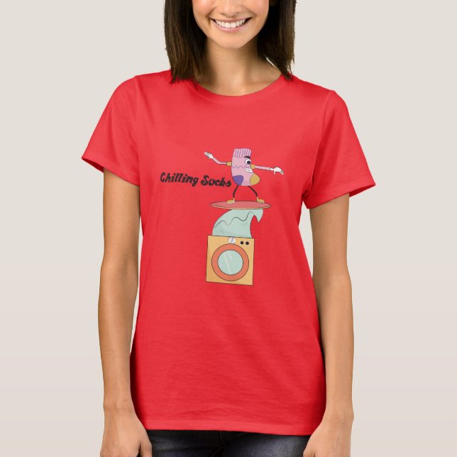 T-shirt Chaussettes de refroidissement - La machine à lave (Devant)