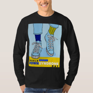 T-shirt Chaussettes de sensibilisation à la Journée mondia