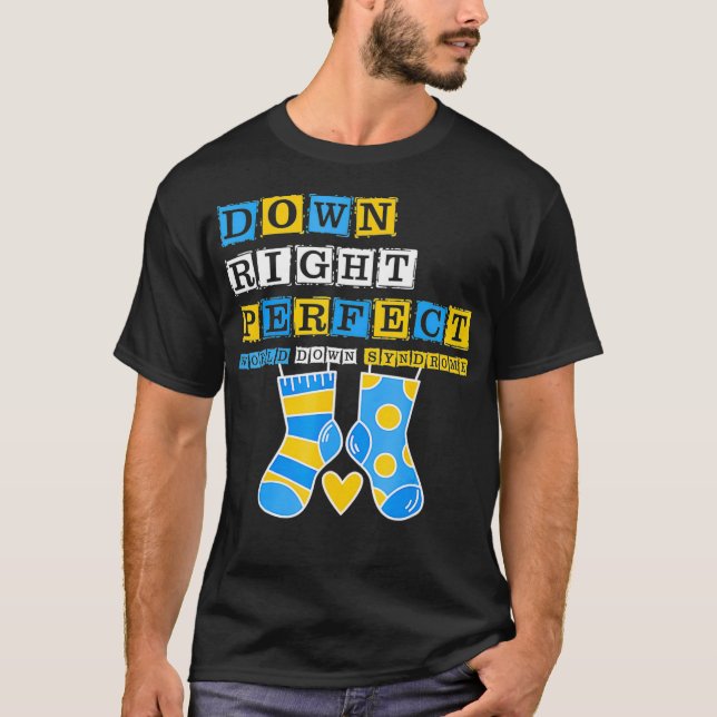 T-shirt Chaussettes de sensibilisation de la Journée mondi (Devant)