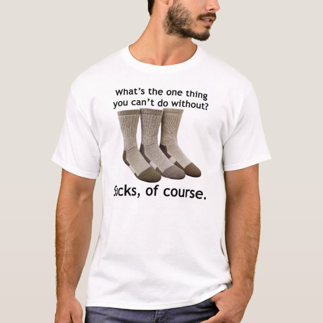 T-shirt Chaussettes, naturellement (Devant)