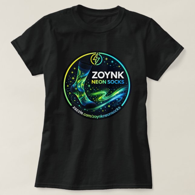 T-shirt Chaussettes Néon Zoynk (Design devant)