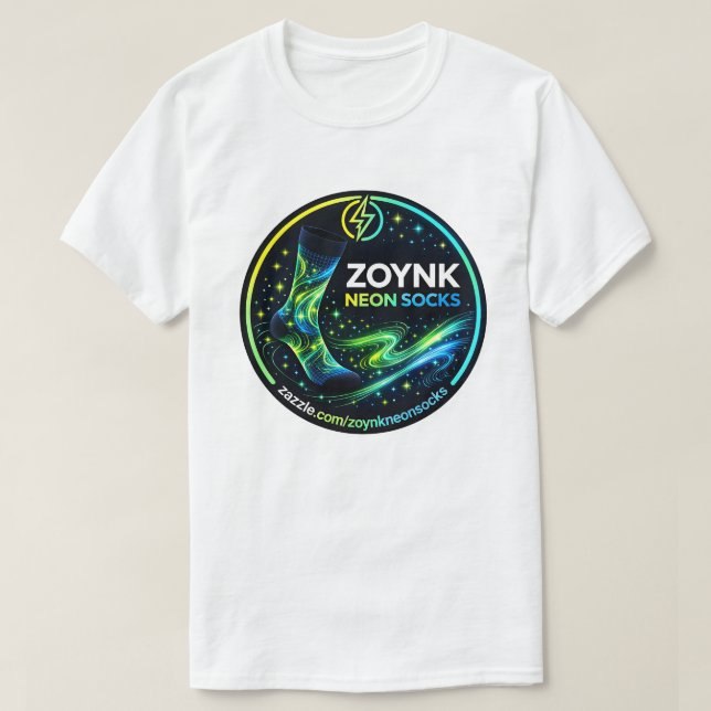 T-shirt Chaussettes Néon Zoynk (Design devant)