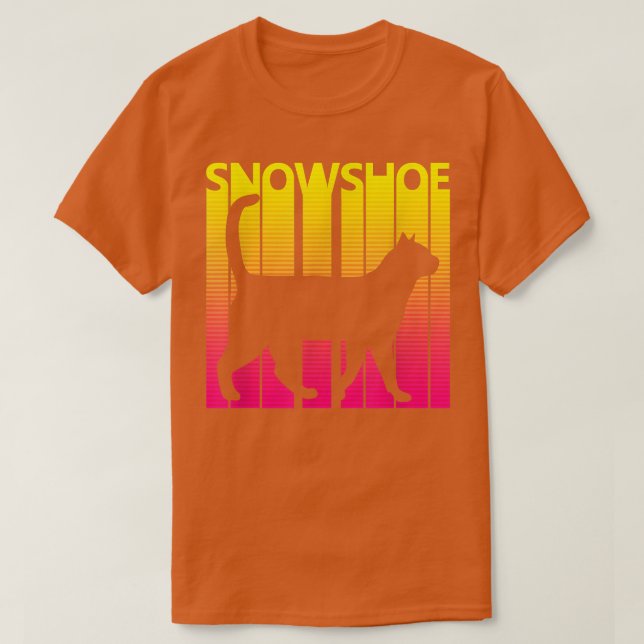 T-shirt Chaussure à neige cadeau propriétaire de chat (Design devant)