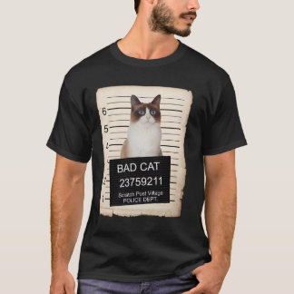 T-shirt Chaussure À Neige Kitten Mug Tiré Mauvais Chat Lon