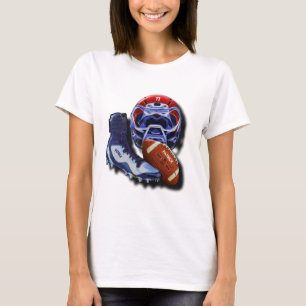 T-shirt Chaussure de boule de casque de football américai