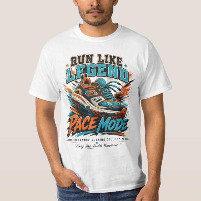 T-shirt Chaussure de course à pied Art Pace Mode Retro Com (Devant)